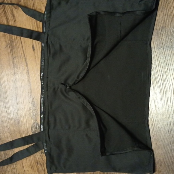 Danielle Bernstein Black Zippered Bustier Top ZZZ - Picture 3 of 5